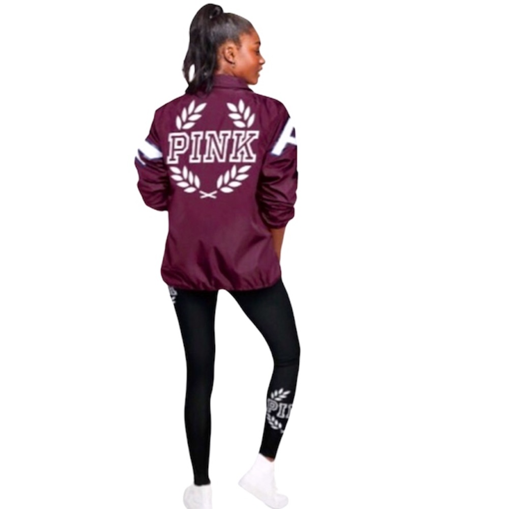 PINK VS Sherpa-Lined Coaches Jacket